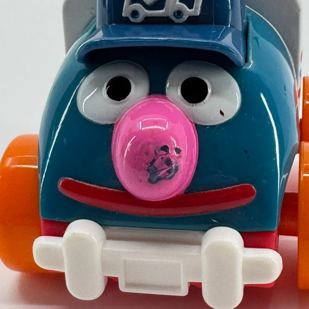 Sesame Street Mail Truck Toy Giggle & Go Mattel Rolling Vehicle USPS Style 2006